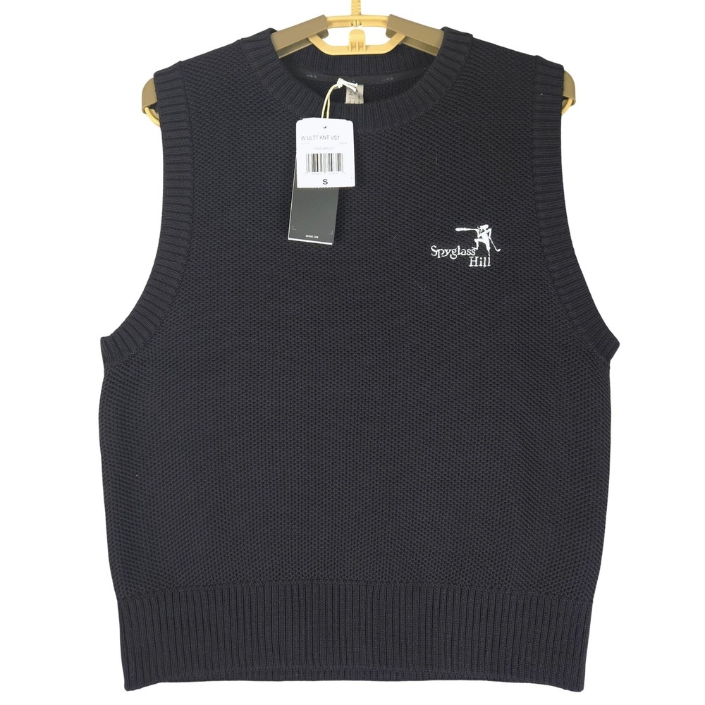 Adidas Spyglass Hill Ultimate Knit Golf Vest Womens‎ Small Black JN8298 NEW